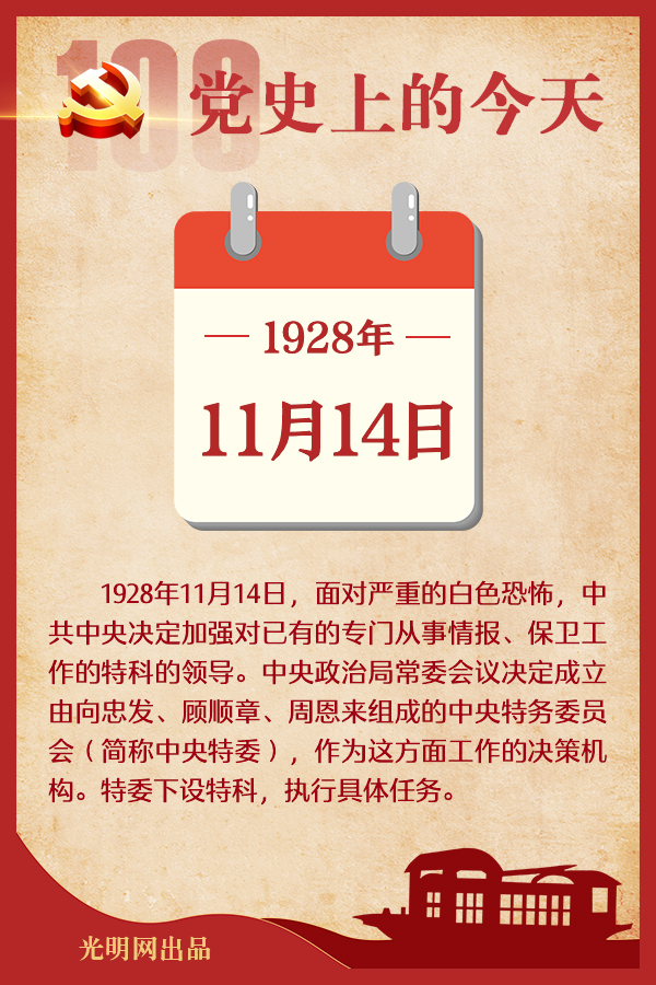 【党史上的今天】11月14日