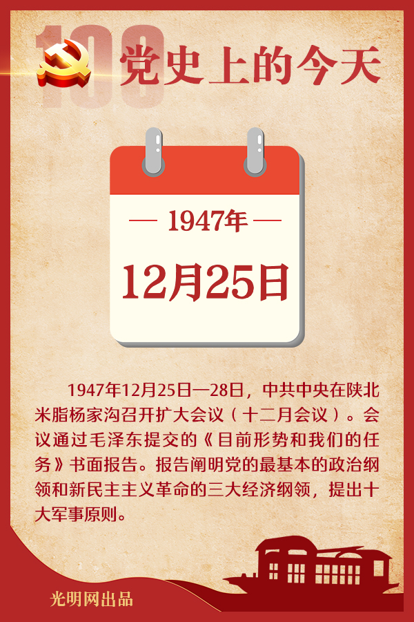【党史上的今天】12月25日